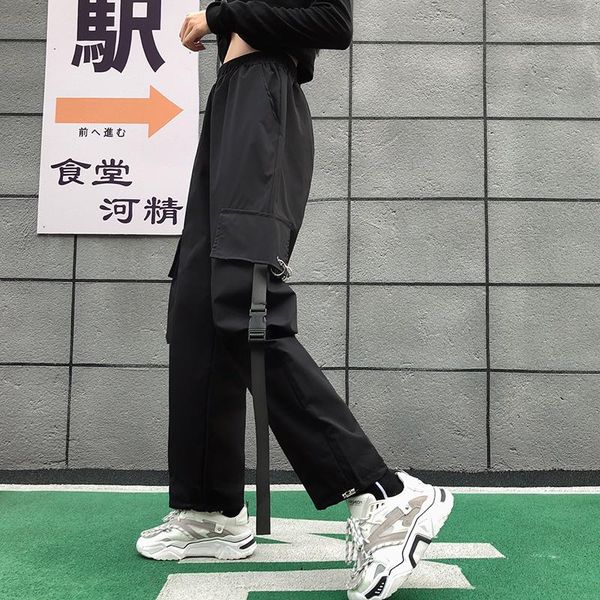 overalls women's harajuku casual hip hop fashion streetwear ankle-tied cargo pants straight sports beam all-match & capris, Black;white
overalls women's harajuku casual hip hop fashion streetwear ankle-tied cargo pants straight sports beam all-match & capris, Black;white