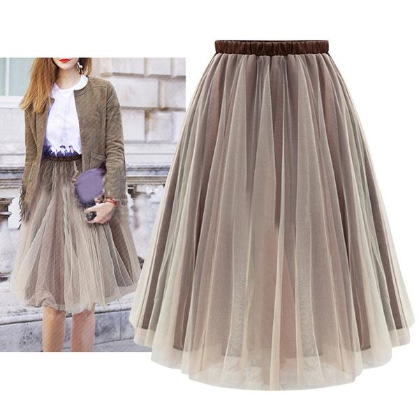 skirts womens fashion elegant casual high waist elastic layered tulle a-line summer faldas a66, Black
skirts womens fashion elegant casual high waist elastic layered tulle a-line summer faldas a66, Black