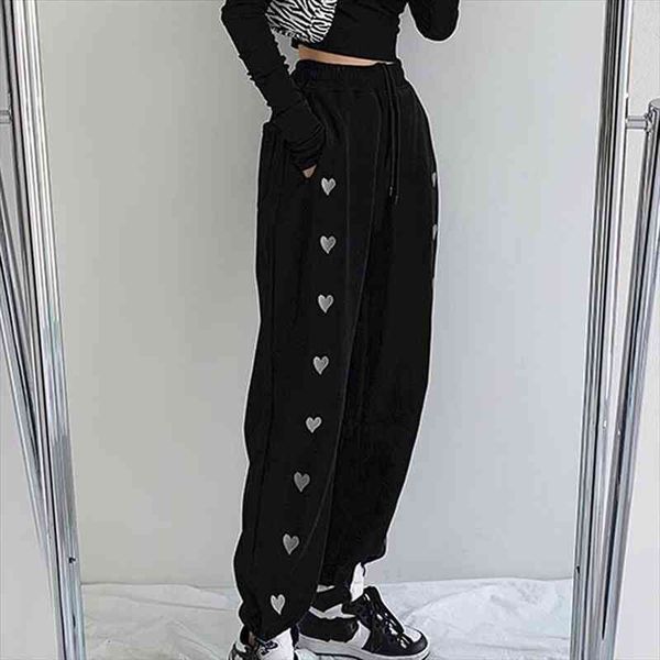spring women jogger harajuku fashion casual pants female love embroidery korean sweatpants high waist trousers hip hop pants, Black;white
spring women jogger harajuku fashion casual pants female love embroidery korean sweatpants high waist trousers hip hop pants, Black;white