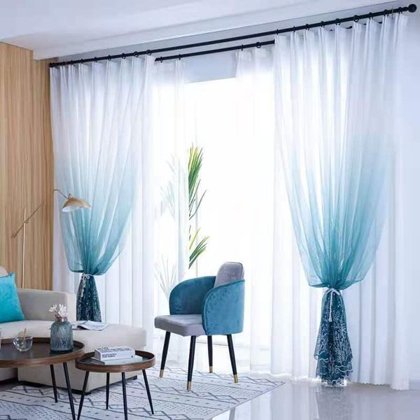 curtain & drapes 1pcs gradient screen curtains encryption simple modern light-transmitting home living room partition balcony f8391
curtain & drapes 1pcs gradient screen curtains encryption simple modern light-transmitting home living room partition balcony f8391