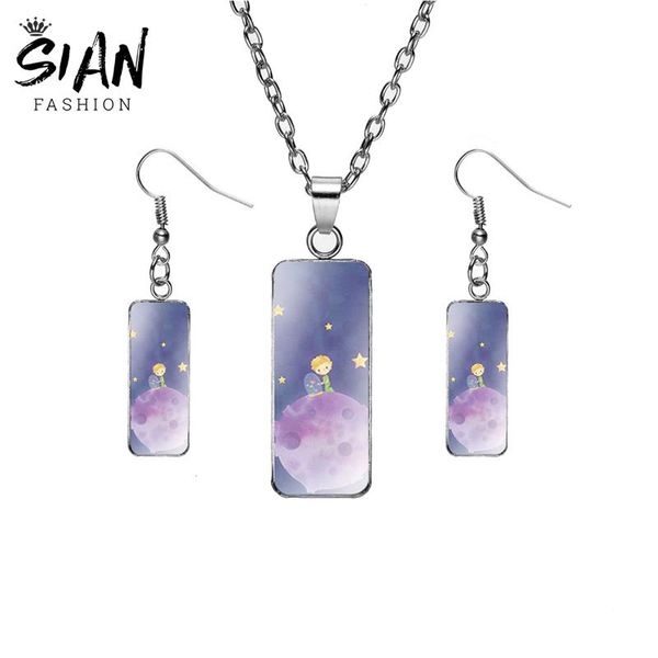 earrings & necklace sian cute little prince glass po set for men women girl classic lovely party jewelry gift, Silver
earrings & necklace sian cute little prince glass po set for men women girl classic lovely party jewelry gift, Silver