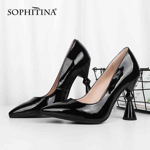 sophitina women pumps fashion spring strange style premium leather pumps glass heel wild party wedding elegant lady shoes k25 210513, Black
sophitina women pumps fashion spring strange style premium leather pumps glass heel wild party wedding elegant lady shoes k25 210513, Black