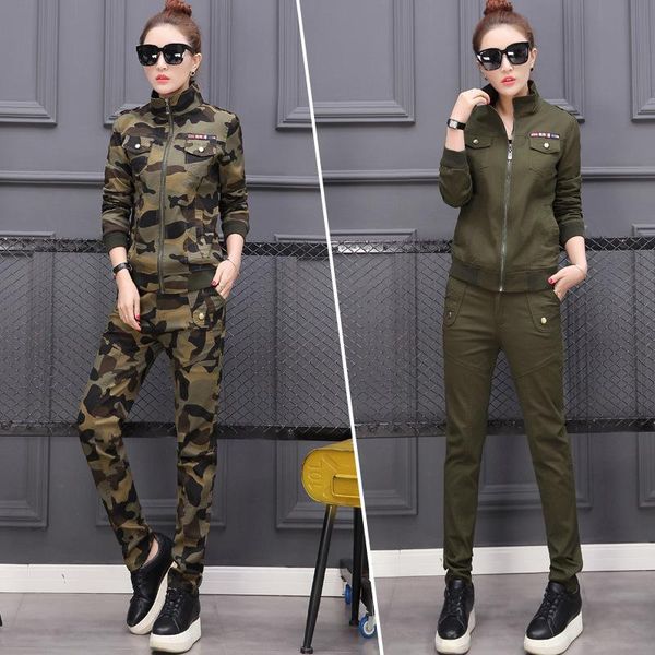 women's tracksuits the 2021 spring and autumn fashion casual large-size camouflage tactical suit military service two piece set al228, Gray
women's tracksuits the 2021 spring and autumn fashion casual large-size camouflage tactical suit military service two piece set al228, Gray