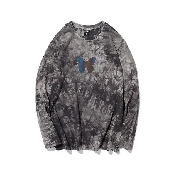 men's t-shirts 2021 spring trend tee laser reflection butterfly hip hop tie-dye crewneck couple loose long sleeve t-shirt men streetwea, White;black
men's t-shirts 2021 spring trend tee laser reflection butterfly hip hop tie-dye crewneck couple loose long sleeve t-shirt men streetwea, White;black