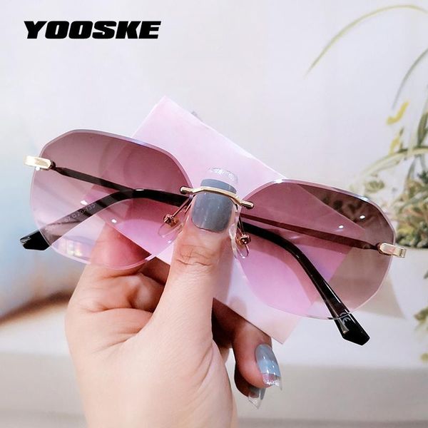 sunglasses yooske 2021 polygonal women men small frame retro rectangle sun glasses female frameless gradient eyeglasses uv400, White;black
sunglasses yooske 2021 polygonal women men small frame retro rectangle sun glasses female frameless gradient eyeglasses uv400, White;black