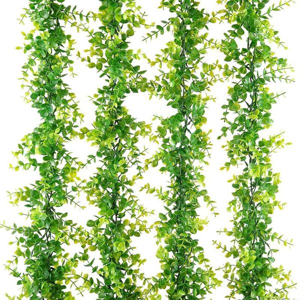 decorative flowers & wreaths 4 pack faux eucalyptus garland, fake greenery garland for wedding backdrop arch wall decor, 6ft/pcs
decorative flowers & wreaths 4 pack faux eucalyptus garland, fake greenery garland for wedding backdrop arch wall decor, 6ft/pcs