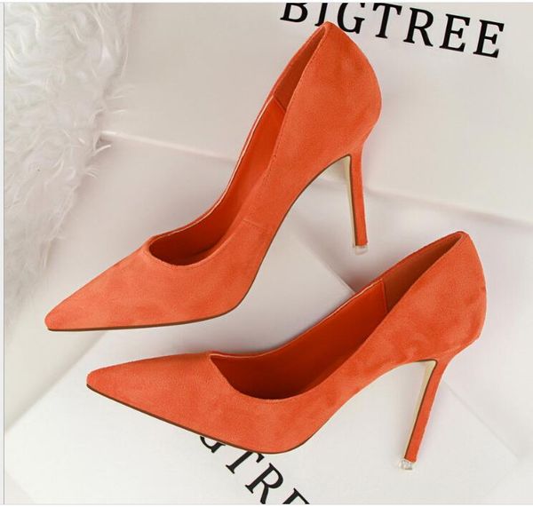 woman green shoes orange high heels suede leather designer pointed toe dress shallow mouth reds sole wedding shoe, Black
woman green shoes orange high heels suede leather designer pointed toe dress shallow mouth reds sole wedding shoe, Black