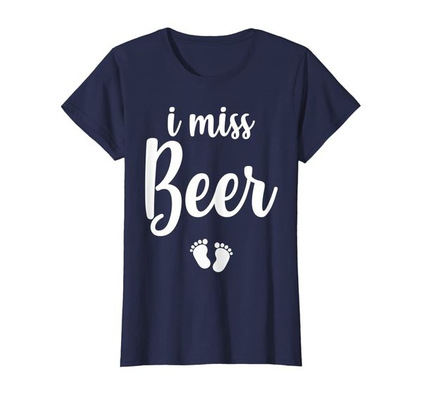 womens pregnant mom to be i miss beer pregnancy joke t-shirt, White;black
womens pregnant mom to be i miss beer pregnancy joke t-shirt, White;black