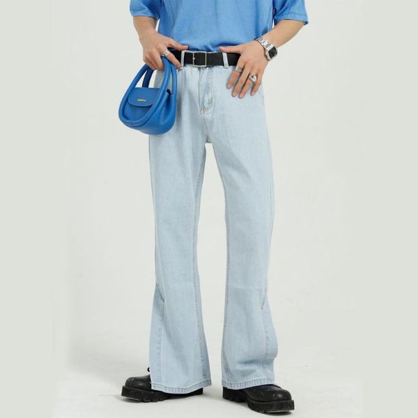 men's jeans korean simple slit casual straight denim pants streetwear vintage fashion trousers for women men couple, Blue
men's jeans korean simple slit casual straight denim pants streetwear vintage fashion trousers for women men couple, Blue