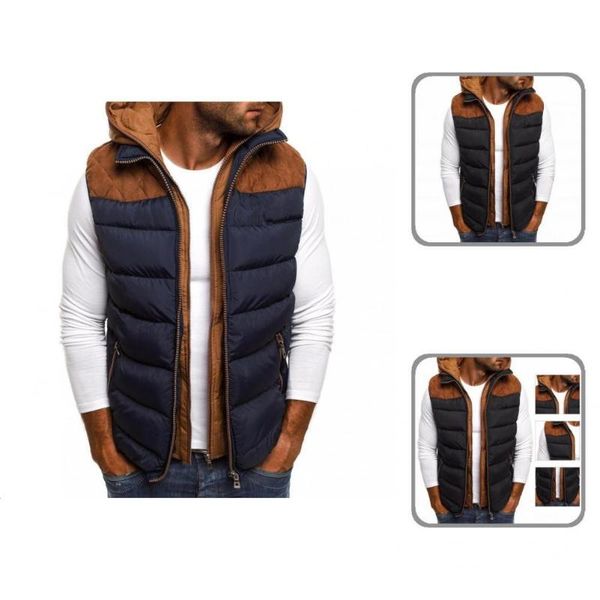 men's vests anti-e soft warm keeping down waistcoat cozy double zipper for men, Black;white
men's vests anti-e soft warm keeping down waistcoat cozy double zipper for men, Black;white