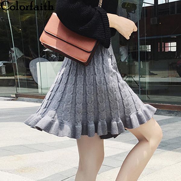 skirts colorfaith 2021 women knitting mini skirt autumn winter vintage fashion ladies pleated ruffles skater female sk8202, Black
skirts colorfaith 2021 women knitting mini skirt autumn winter vintage fashion ladies pleated ruffles skater female sk8202, Black