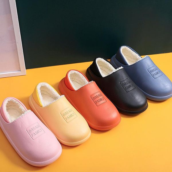 slippers women indoor non-slip water-proof cotton bag with plush warm shoes couple dual-use men home, Black
slippers women indoor non-slip water-proof cotton bag with plush warm shoes couple dual-use men home, Black