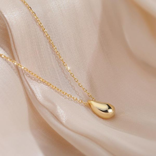 pendant necklaces 2021 korean exquisite simple water drop necklace fashion temperament versatile clavicle chain women's jewelry, Silver
pendant necklaces 2021 korean exquisite simple water drop necklace fashion temperament versatile clavicle chain women's jewelry, Silver