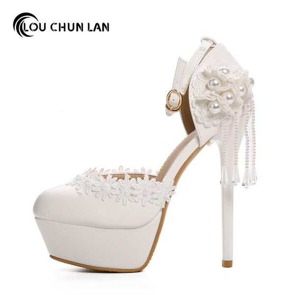 dress shoes louchunlan woman pearl chain lace shallow mouth pumps high heels wedding party fashion white ladies, Black
dress shoes louchunlan woman pearl chain lace shallow mouth pumps high heels wedding party fashion white ladies, Black