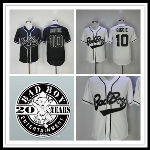men bad boy baseball jersey 10 biggie cool base badboy sports shirts with 20th years patch stitched s-3xl fast high quality, Blue;black
men bad boy baseball jersey 10 biggie cool base badboy sports shirts with 20th years patch stitched s-3xl fast high quality, Blue;black