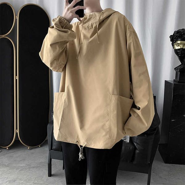 men's t-shirts autumn hoodies fashion solid color casual multi-pocket sweatshirt men streetwear wild loose hip-hop pullover hoodie, White;black
men's t-shirts autumn hoodies fashion solid color casual multi-pocket sweatshirt men streetwear wild loose hip-hop pullover hoodie, White;black