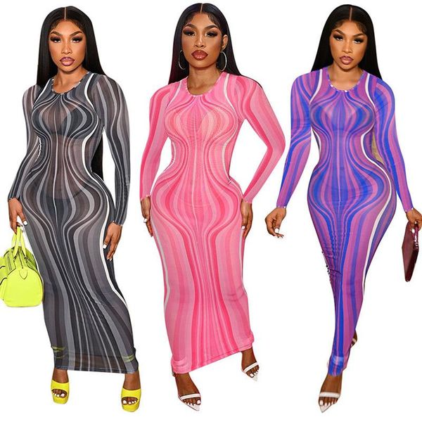 casual dresses oluolin 2021 fall women's long sleeveless striped mesh print slim package hip dress banquet party bodycon, Black;gray
casual dresses oluolin 2021 fall women's long sleeveless striped mesh print slim package hip dress banquet party bodycon, Black;gray