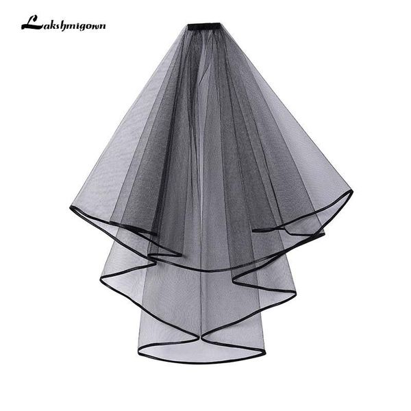 bridal veils simple black tulle wedding two layer ribbon edge accesories white ivory veil accessories
bridal veils simple black tulle wedding two layer ribbon edge accesories white ivory veil accessories
