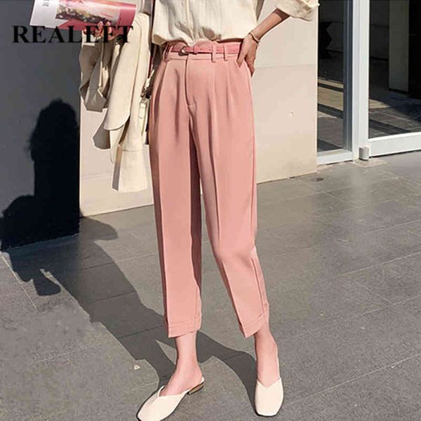summer ol style women formal harem pants belt high waist elegant office lady ankle-length pockets 210428, Black;white
summer ol style women formal harem pants belt high waist elegant office lady ankle-length pockets 210428, Black;white