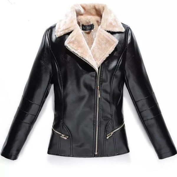 women's leather & faux winter women jacket plus velvet warm female 2022 fashion turn collar office lady coat black red
women's leather & faux winter women jacket plus velvet warm female 2022 fashion turn collar office lady coat black red