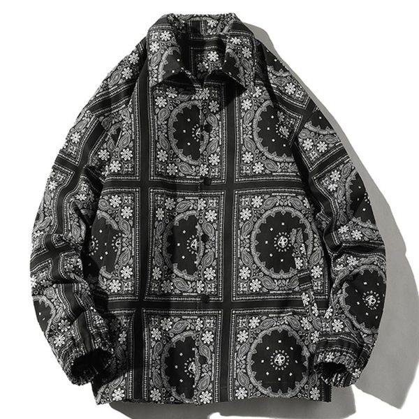 men's jackets spring and autumn leisure retro printing short coat function feng guochao hip hop jacket, Black;brown
men's jackets spring and autumn leisure retro printing short coat function feng guochao hip hop jacket, Black;brown