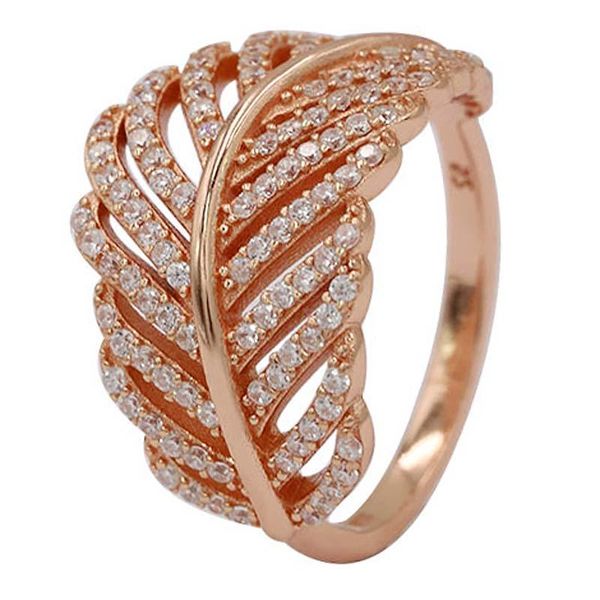 cluster rings authentic 925 sterling silver ring rose shimmering feather with crystal for women wedding party gift fine diy jewelry, Golden;silver
cluster rings authentic 925 sterling silver ring rose shimmering feather with crystal for women wedding party gift fine diy jewelry, Golden;silver