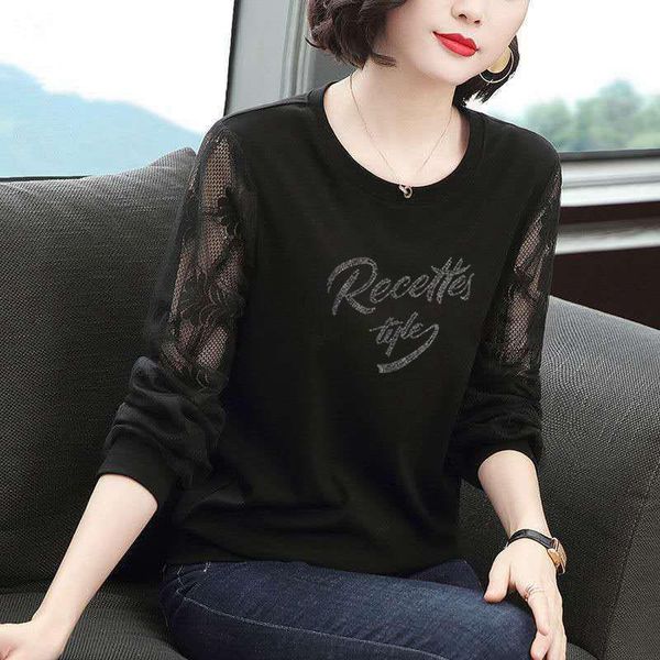 women spring autumn style lace blouses shirts lady casual long sleeve o-neck letter printed blusas dd8841 women's &, White
women spring autumn style lace blouses shirts lady casual long sleeve o-neck letter printed blusas dd8841 women's &, White
