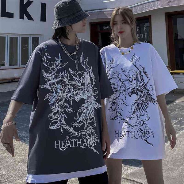 spoof character head print short t-shirt women's fashion high street hip hop summer loose half sleeve, Gray
spoof character head print short t-shirt women's fashion high street hip hop summer loose half sleeve, Gray