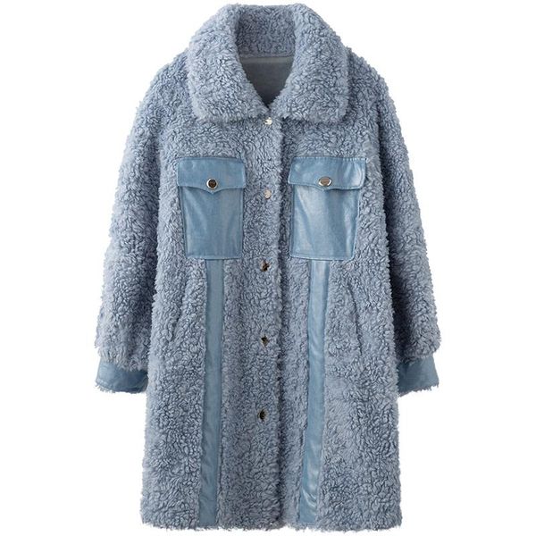 women's fur & faux winter women clothes 2021 autumn real coat female wool jacket korean vintage sheep shearling suede lining zt42778, Black
women's fur & faux winter women clothes 2021 autumn real coat female wool jacket korean vintage sheep shearling suede lining zt42778, Black