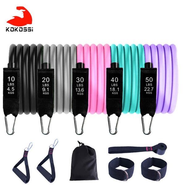 resistance bands kokossi 150lbs pull rope set yoga stretch portable exercise equipment home gym workout fitness tool
resistance bands kokossi 150lbs pull rope set yoga stretch portable exercise equipment home gym workout fitness tool