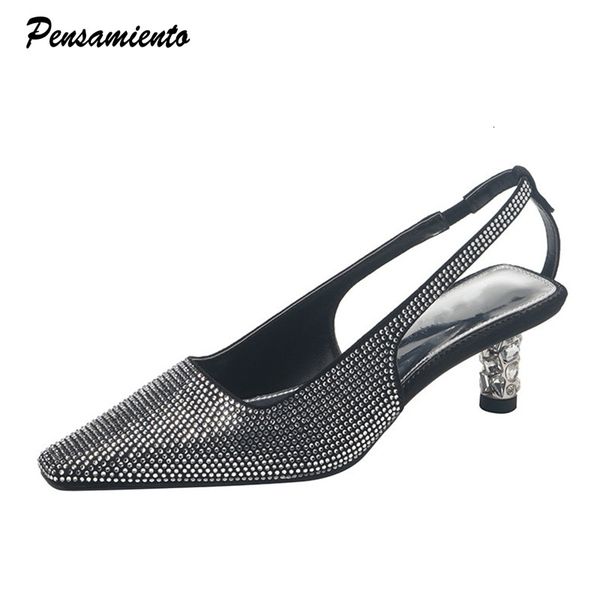 sandals bling bling rhinestones women elegant square toe high heels slingback summer shoes office lady dress ga99, Black
sandals bling bling rhinestones women elegant square toe high heels slingback summer shoes office lady dress ga99, Black