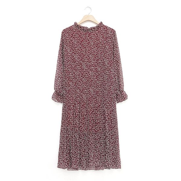 red print chiffon stand collar long sleeve full midi dress loose autumn d0639 210514, Black;gray
red print chiffon stand collar long sleeve full midi dress loose autumn d0639 210514, Black;gray