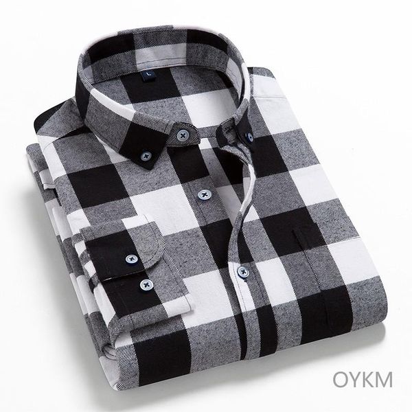 men's casual shirts spring autumn plaid shirt men cotton male long sleeve man clothes mens clothing, White;black
men's casual shirts spring autumn plaid shirt men cotton male long sleeve man clothes mens clothing, White;black