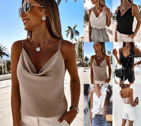women's tanks & camis summer temperament v-neck open back spaghetti strap 2021, White
women's tanks & camis summer temperament v-neck open back spaghetti strap 2021, White