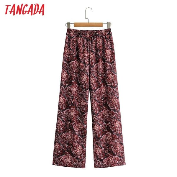tangada women vintage flowers print long pants trousers style strethy waist lady pantalon 1f137 women's & capris, Black;white
tangada women vintage flowers print long pants trousers style strethy waist lady pantalon 1f137 women's & capris, Black;white