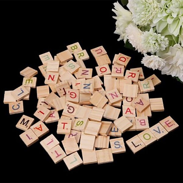 100pcs Wooden Scrabble Tiles Colorful Letters Numbers For Crafts Wood Alphabet Toy Juguetes Montes Wooden Toys For Baby Kids
100pcs Wooden Scrabble Tiles Colorful Letters Numbers For Crafts Wood Alphabet Toy Juguetes Montes Wooden Toys For Baby Kids