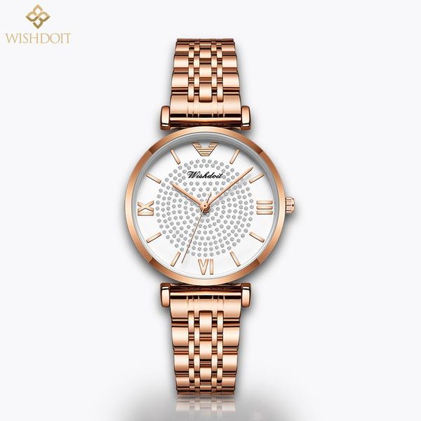 luxury ladies watch rose gold fashion quartz female clock stainless steel relogios feminino wristwatches, Slivery;brown
luxury ladies watch rose gold fashion quartz female clock stainless steel relogios feminino wristwatches, Slivery;brown