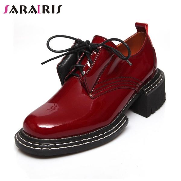 dress shoes sarairis cool street lace-up pumps med chunky heels women spring brand fashion platform woman, Black
dress shoes sarairis cool street lace-up pumps med chunky heels women spring brand fashion platform woman, Black