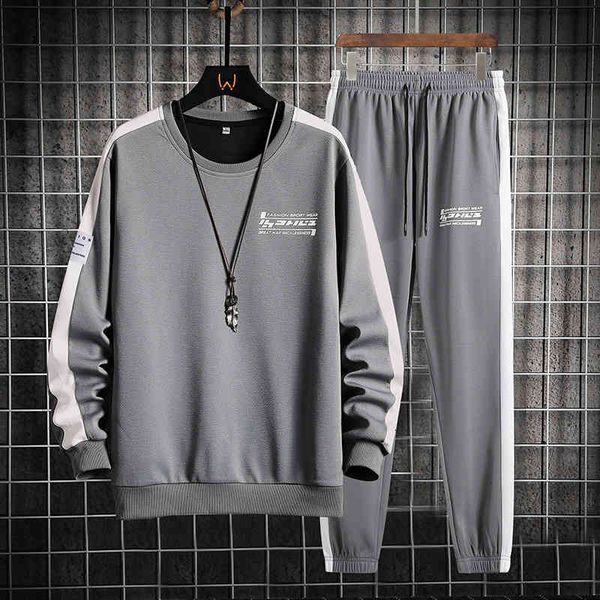 men's tracksuits male hoodie in two 2022 pieces, sport tracksuits with a patchwork pattern, ensembles of sweatpants for students and sp, Gray
men's tracksuits male hoodie in two 2022 pieces, sport tracksuits with a patchwork pattern, ensembles of sweatpants for students and sp, Gray