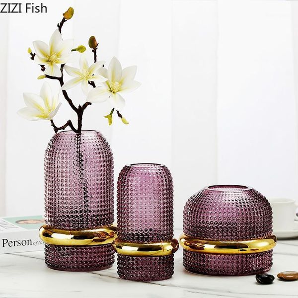 art flower vase glass vases vintage purple wave point relief transparent hydroponic flowers pot modern floral home decoration1
art flower vase glass vases vintage purple wave point relief transparent hydroponic flowers pot modern floral home decoration1