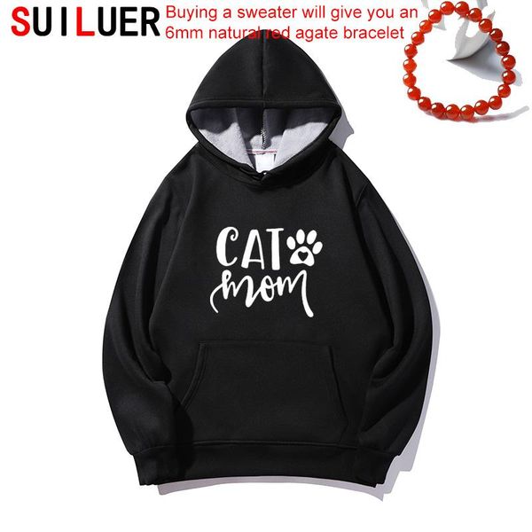 women's hoodies & sweatshirts cat mom print women fleece cotton casual funny for lady girl drop ship plus size pullovers sl-954, Black
women's hoodies & sweatshirts cat mom print women fleece cotton casual funny for lady girl drop ship plus size pullovers sl-954, Black