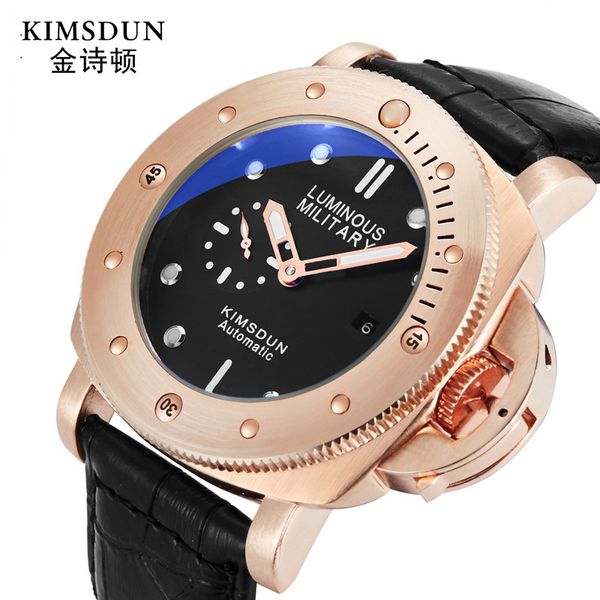 luxury automatic mechanical watch classic dial 47mm men's waterproof clock business fashion fire relogio masculino, Slivery;brown
luxury automatic mechanical watch classic dial 47mm men's waterproof clock business fashion fire relogio masculino, Slivery;brown