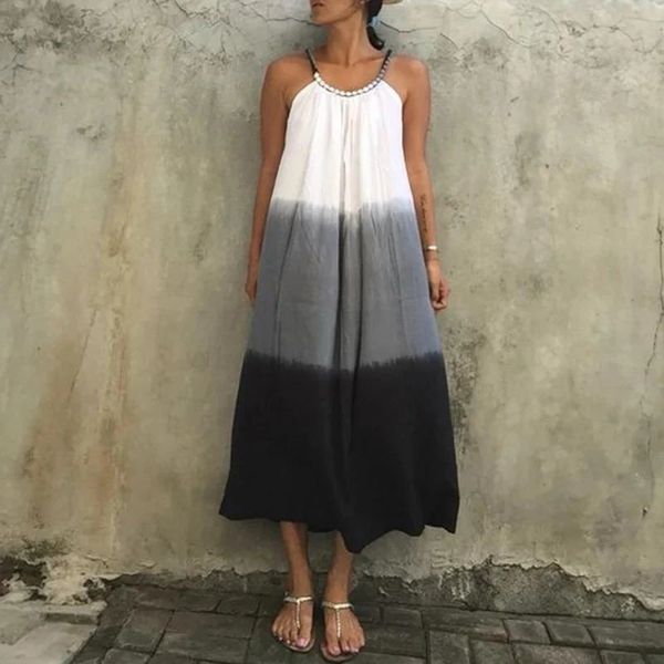 spring and summer hit color striped large swing skirt gradient tie-dye beaded suspender dress casual suspender beach skirt cx220303, Black;gray
spring and summer hit color striped large swing skirt gradient tie-dye beaded suspender dress casual suspender beach skirt cx220303, Black;gray