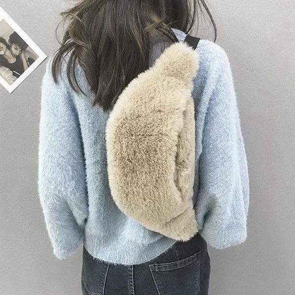 women plush waist bag belt fashion faux fur chest bags female fanny pack simple trend pockets
women plush waist bag belt fashion faux fur chest bags female fanny pack simple trend pockets