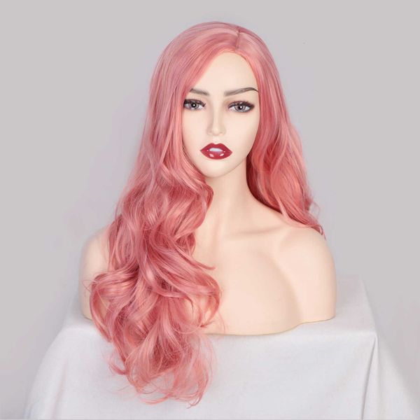wig wig high temperature silk chemical fiber women's color long curly hair big wave head cover, Black
wig wig high temperature silk chemical fiber women's color long curly hair big wave head cover, Black