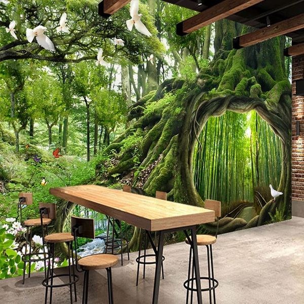 custom 3d p wallpaper green virgin forest tree hole stereoscopic painting living room bedroom background murales waterproof
custom 3d p wallpaper green virgin forest tree hole stereoscopic painting living room bedroom background murales waterproof
