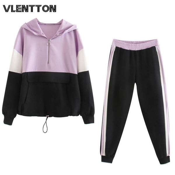 two piece dress 2021 spring tracksuit set women splice hooded jacket coat+elastic joggers pants suit casual loose sport outfit female, White
two piece dress 2021 spring tracksuit set women splice hooded jacket coat+elastic joggers pants suit casual loose sport outfit female, White