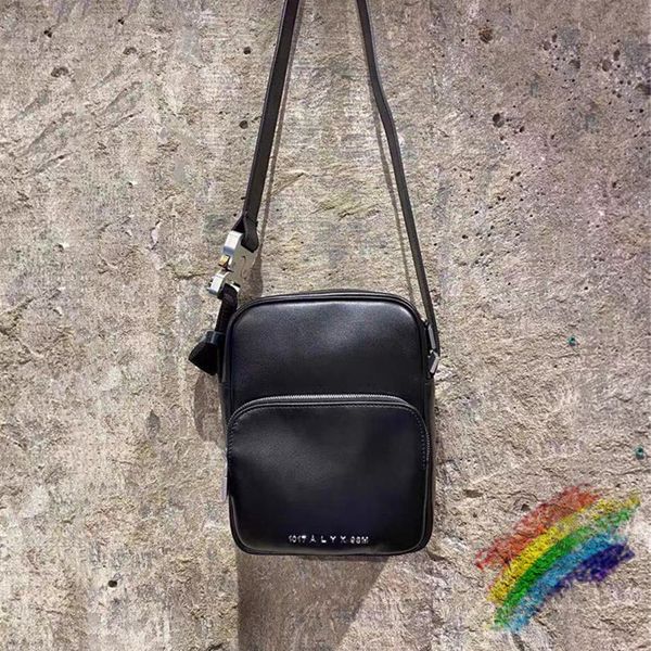 t shirts Black Leather Men Women Bag Metal Button Double handles Adjustable 1017 ALYX 9SM Backpack, White;black
t shirts Black Leather Men Women Bag Metal Button Double handles Adjustable 1017 ALYX 9SM Backpack, White;black