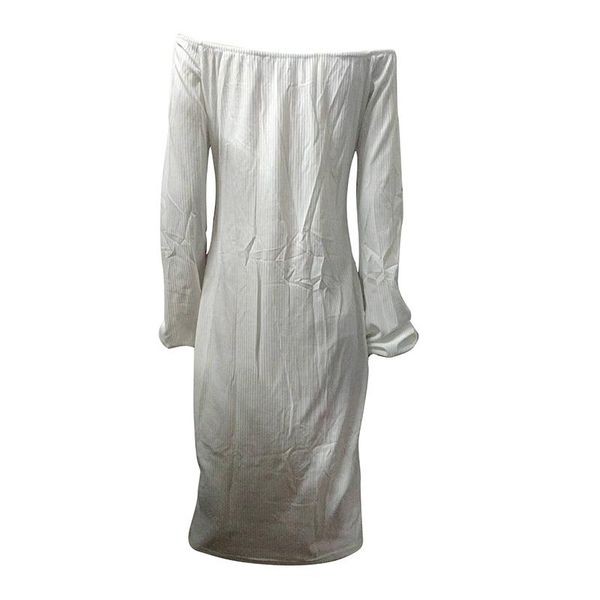 casual dresses front trekkoord bandage jurken slash hals lange mouwen club party dress herfst winter off shoulder jurk, Black;gray 
casual dresses front trekkoord bandage jurken slash hals lange mouwen club party dress herfst winter off shoulder jurk, Black;gray