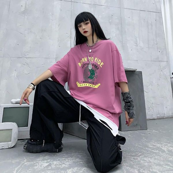 hip hop oversized prints cotton t-shirts women ins fashion streetwear short sleeve o-neck loose casual tee bf style 2021 women's t-shi, White
hip hop oversized prints cotton t-shirts women ins fashion streetwear short sleeve o-neck loose casual tee bf style 2021 women's t-shi, White